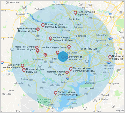 Virginia Service Areas